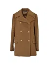 Tagliatore Double-breasted Jacket In Brown