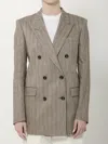 Tagliatore Double-breasted Buttoned Blazer In Brown