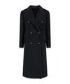 Tagliatore Structured Double-breasted Jacket With Flap Pockets In Black