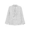 Tagliatore Double-breasted Patterned Jacket In Gray