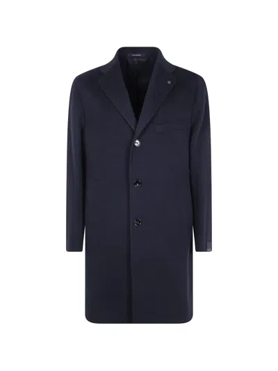 Tagliatore Double-breasted Peacoat In Multi