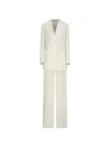 Tagliatore Double-breasted Peak-lapel Blazer In White