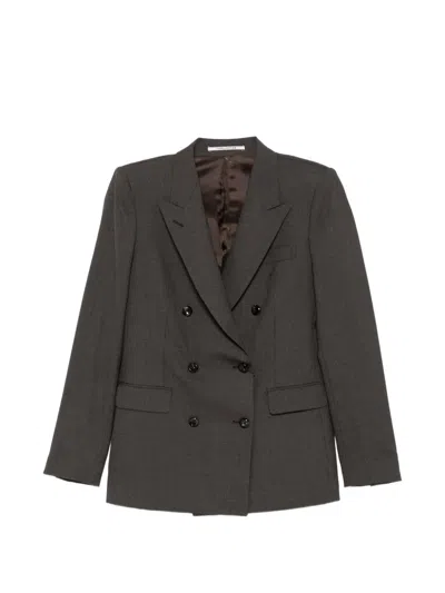 Tagliatore Double-breasted Suit In Black