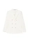 Tagliatore Double-breasted Suit In White