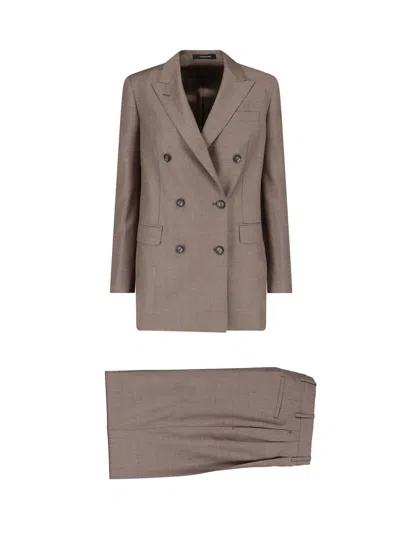 Tagliatore Double-breasted "t-jasmine" Dress In Brown