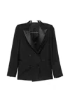 Tagliatore Double-breasted Virgin Wool Suit Jacket In Blue