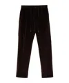 Tagliatore Drawstring Casual Pants In Black