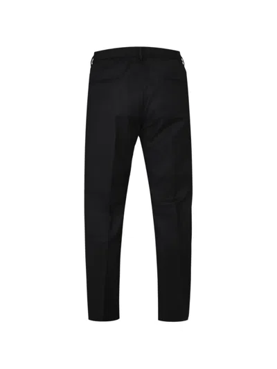 Tagliatore Drawstring Pleated Straight Trousers In Black