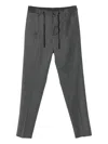 Tagliatore Drawstring Trousers In Gray