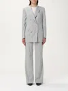 Tagliatore Jasmine Wool And Silk Suit In Grey