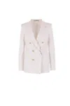 Tagliatore Natural Double-breasted Cashmere Jacket