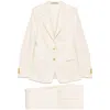 Tagliatore Tailored Suit With Blazer And Gold-tone Buttons In Beige
