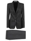 Tagliatore Single Button Suit In Black
