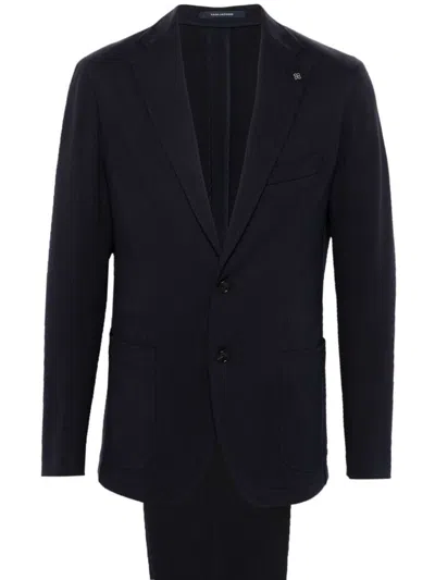 Tagliatore Single-breasted Suit In Black