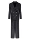 Tagliatore Double-breasted Button Suit In Black
