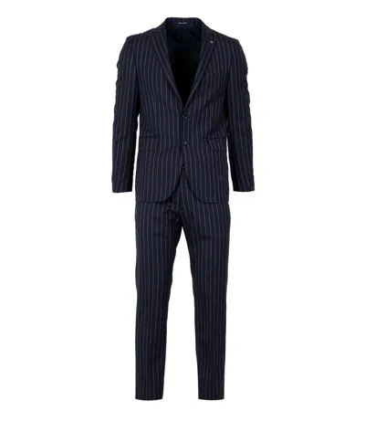 Tagliatore Dresses Blue In Black