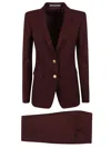 Tagliatore Two-button Suit In Red