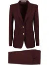 Tagliatore Two-button Suit In Red