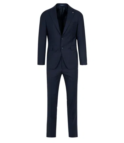 Tagliatore Dresses Navy Blue