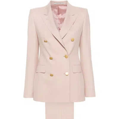 Tagliatore T-parigi Double-breasted Suit In Pink