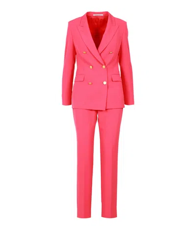 Tagliatore Dresses Red In Pink