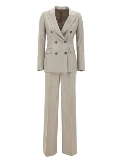 Tagliatore Dresses In Neutral