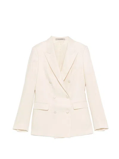 Tagliatore Dresses White In Neutral