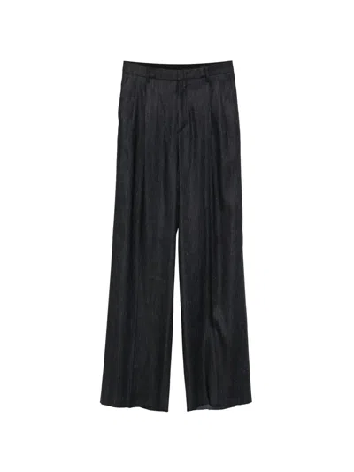 Tagliatore Ebony Pleated Trousers In Multi