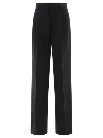 Tagliatore Darted Straight-leg Trousers In Black