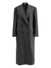 Tagliatore Eccesso Double-breasted Coat In Gray
