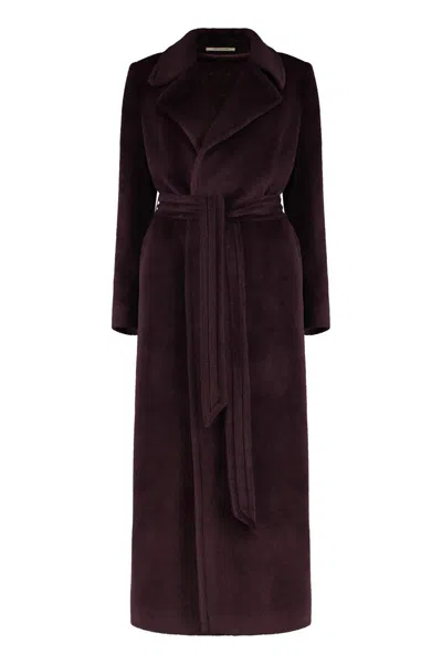 Tagliatore Eco-fur Coat In Purple