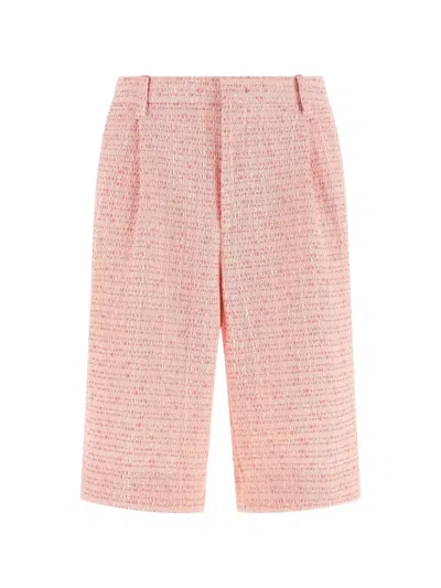 Tagliatore Effie Bermuda Shorts Belt Loops Back Pockets In Pink