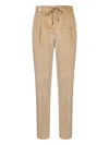 Tagliatore Elasticated Drawstring-waist Trousers In Neutral