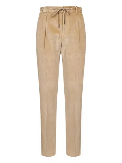 Tagliatore Elasticated Drawstring-waist Trousers In Neutral