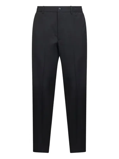 TAGLIATORE ELASTICATED WAISTBAND PRESSED TROUSERS