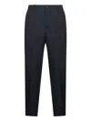 Tagliatore Blue Stretch Virgin Wool Blend Garcon Trousers In Blue