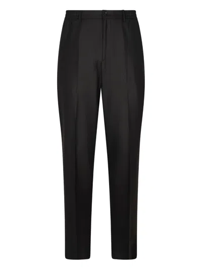 Tagliatore Elasticated-waistband Trousers In Black