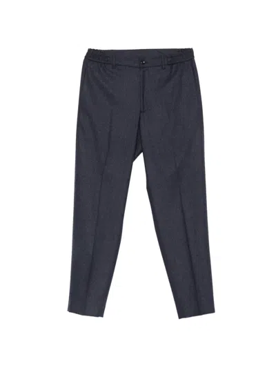 Tagliatore Elasticated-waistband Trousers In Blue