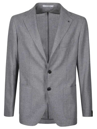 Tagliatore Elegant Men's Kashmir Jacket In Gray