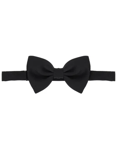 Tagliatore Elegant Mini Bow Tie For Men In Black