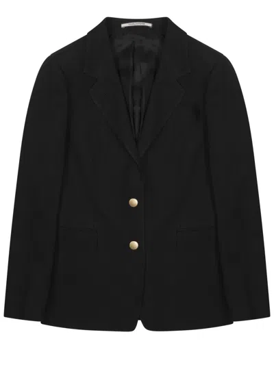Tagliatore Tailored Suit Jacket Notch Lapel Design In Black