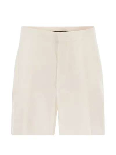 Tagliatore Elle Linen Shorts In Neutral