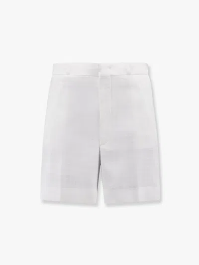 Tagliatore Elle Viscose Blend Shorts In White