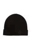 Tagliatore Embroidered Beanie In Brown