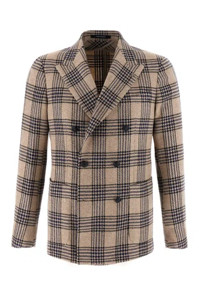 Tagliatore Embroidered Wool Blend Blazer In Et884