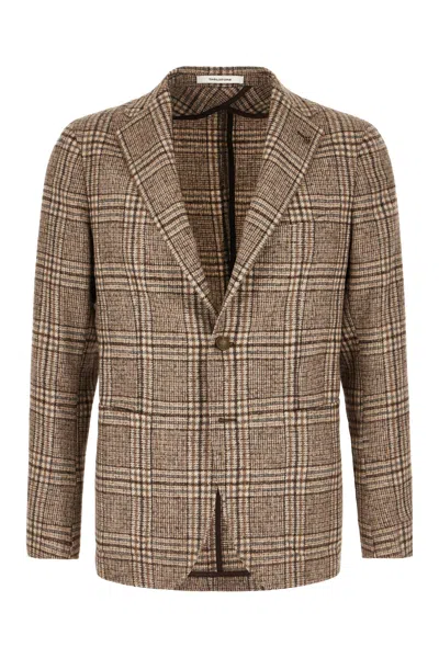 Tagliatore Embroidered Wool Blend Blazer In M1348