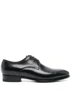 Tagliatore Leather Oxford Shoes In Blue