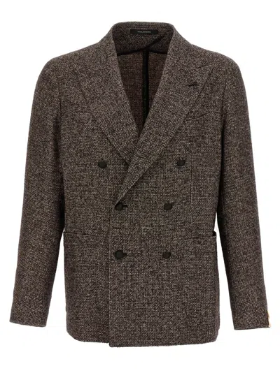 Tagliatore 'exclusive Garment' Line Blazer In Brown