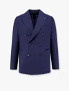 Tagliatore Wool Canvas Double-breasted Blazer