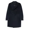 Tagliatore Double-breasted Coat In Blue